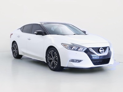 White 2017 Nissan Maxima Platinum