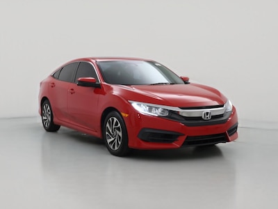 Red 2016 Honda Civic EX