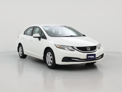 White 2014 Honda Civic LX