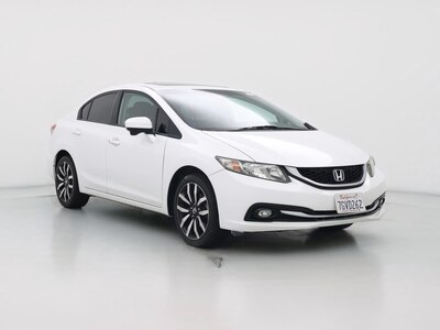 White 2014 Honda Civic EX-L