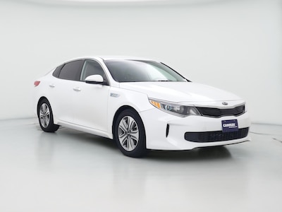 White 2017 Kia Optima Hybrid EX
