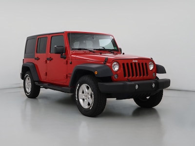 Red 2016 Jeep Wrangler Unlimited Sport