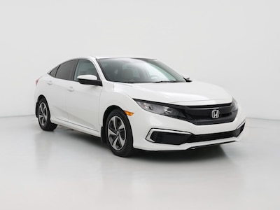 White 2021 Honda Civic LX