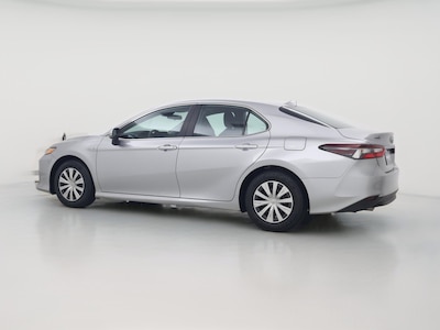 Silver 2021 Toyota Camry Hybrid LE