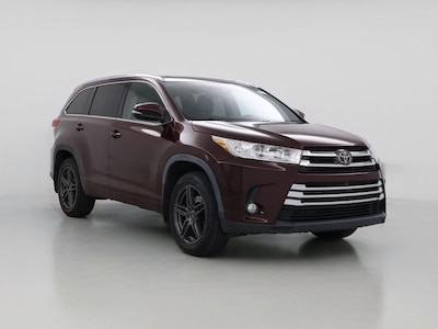 Red 2019 Toyota Highlander Limited Platinum