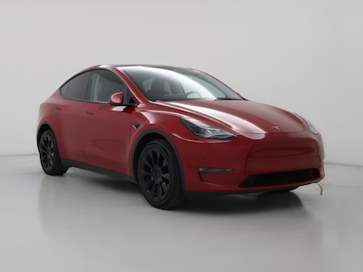 Red 2023 Tesla Model Y Long Range