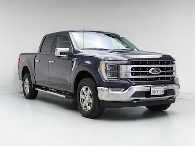 Blue 2021 Ford F150 Lariat