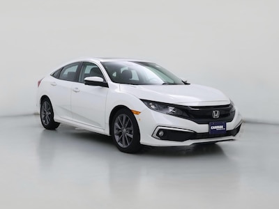White 2020 Honda Civic EX-L
