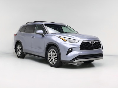 Blue 2020 Toyota Highlander Platinum