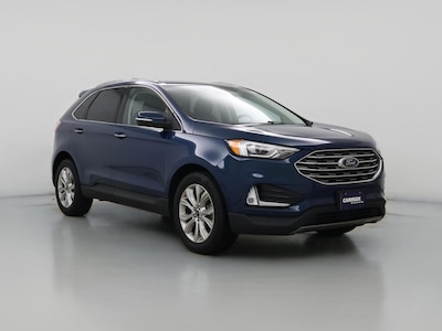 Blue 2020 Ford Edge Titanium