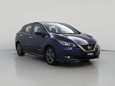 Blue 2019 Nissan Leaf SV Plus
