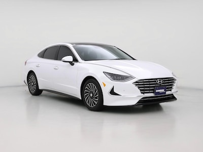 White 2023 Hyundai Sonata Hybrid Limited