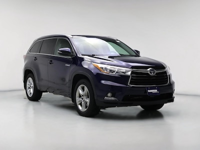 Blue 2015 Toyota Highlander Hybrid Limited Platinum