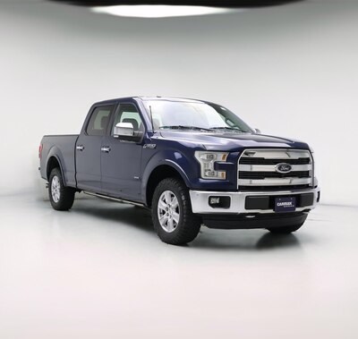 Blue 2016 Ford F150 Lariat