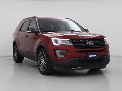 Red 2017 Ford Explorer Sport