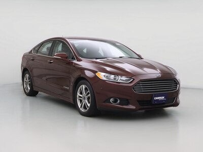 Red 2015 Ford Fusion Hybrid Titanium