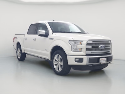 White 2015 Ford F150 Platinum