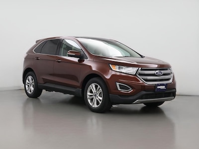Red 2015 Ford Edge SEL