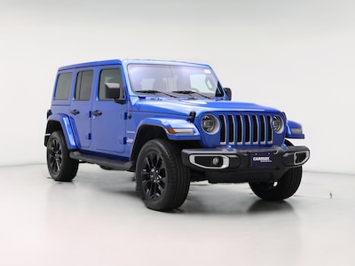 Blue 2022 Jeep Wrangler 4XE PHEV Unlimited Sahara