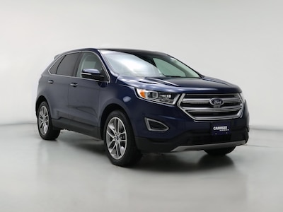 Blue 2017 Ford Edge Titanium