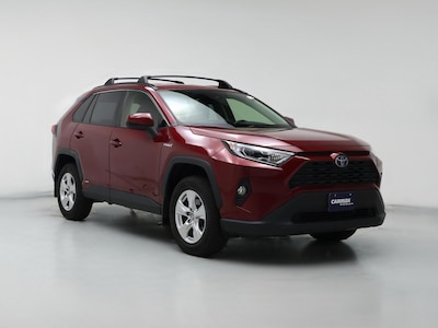 Red 2021 Toyota RAV4 Hybrid XLE