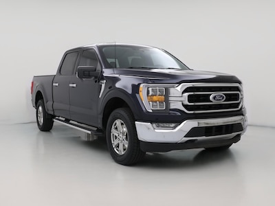 Blue 2022 Ford F150 XLT