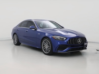 Blue 2023 Mercedes-Benz C43 AMG