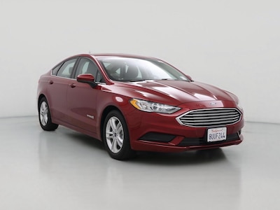 Red 2018 Ford Fusion Hybrid SE
