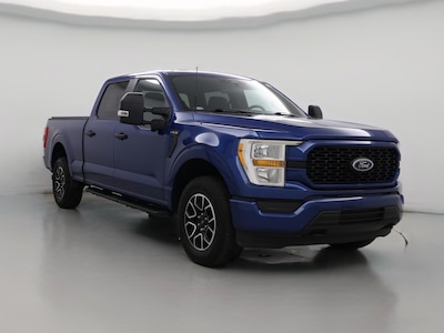 Blue 2022 Ford F150 XL