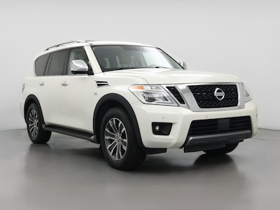 White 2019 Nissan Armada Platinum
