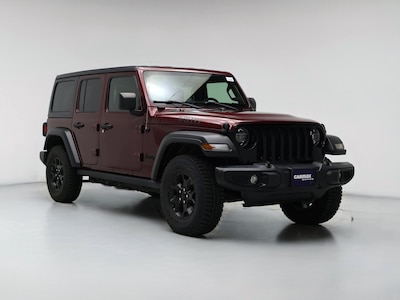 Red 2021 Jeep Wrangler Unlimited Willys