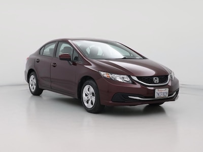 Red 2015 Honda Civic LX