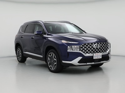 Blue 2023 Hyundai Santa Fe Hybrid SEL Premium