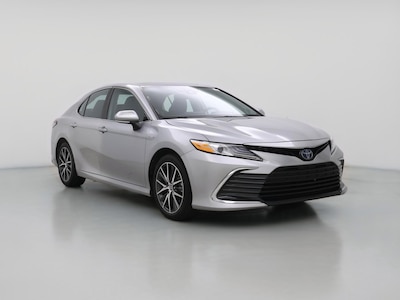 Silver 2021 Toyota Camry Hybrid XLE