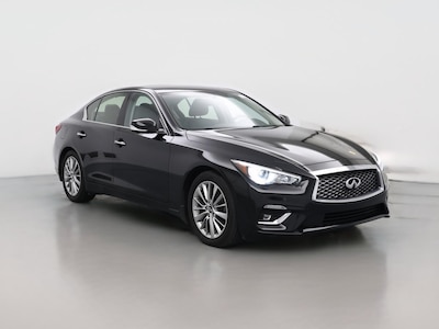 Black 2022 Infiniti Q50 Luxe