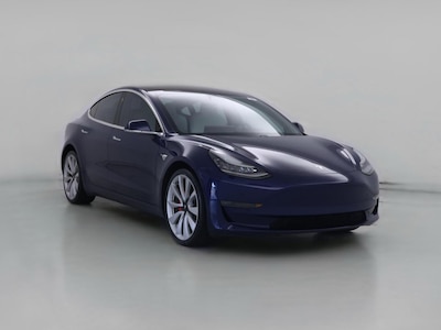 Blue 2018 Tesla Model 3 Performance