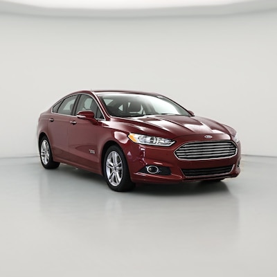 Red 2016 Ford Fusion Energi Titanium