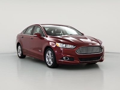 Red 2016 Ford Fusion Energi Titanium