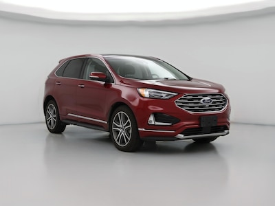 Red 2019 Ford Edge Titanium