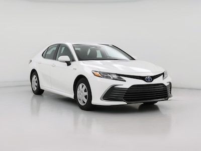 White 2021 Toyota Camry Hybrid LE