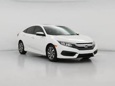 White 2017 Honda Civic EX