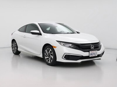 White 2019 Honda Civic LX