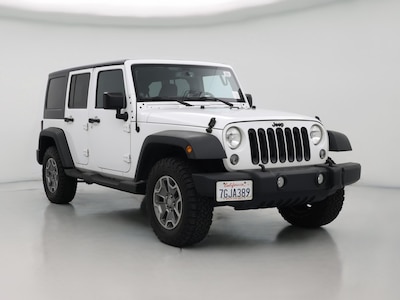 White 2014 Jeep Wrangler Unlimited Sport