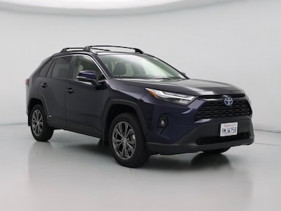 Blue 2024 Toyota RAV4 Hybrid XLE Premium