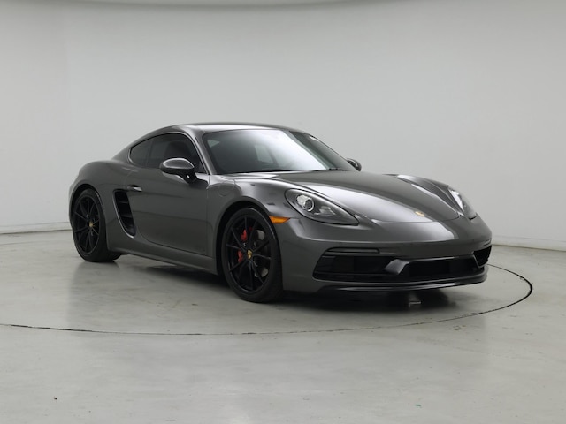 Gray 2019 Porsche 718 Cayman GTS RWD Coupe Rear-Wheel Drive Automatic