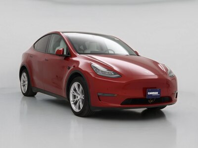 Red 2023 Tesla Model Y Long Range