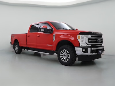 Red 2022 Ford F350 Lariat