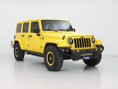 Yellow 2015 Jeep Wrangler Unlimited Altitude