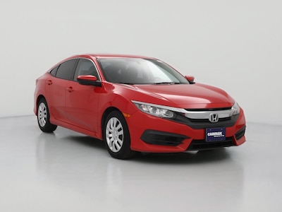 Red 2017 Honda Civic LX