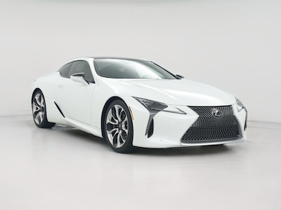 White 2018 Lexus LC 500